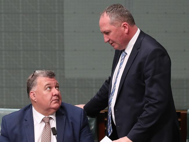 Barnaby Joyce would ‘love’ to have Craig Kelly in the National party. Picture: Kym Smith