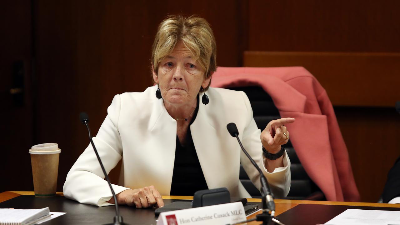 The Hon Catherine Cusack MLC pictured at the 2019 Budget Estimates held at NSW Parliament in Sydney. Picture: Richard Dobson