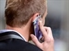 A man talks on his mobile phone in Brisbane