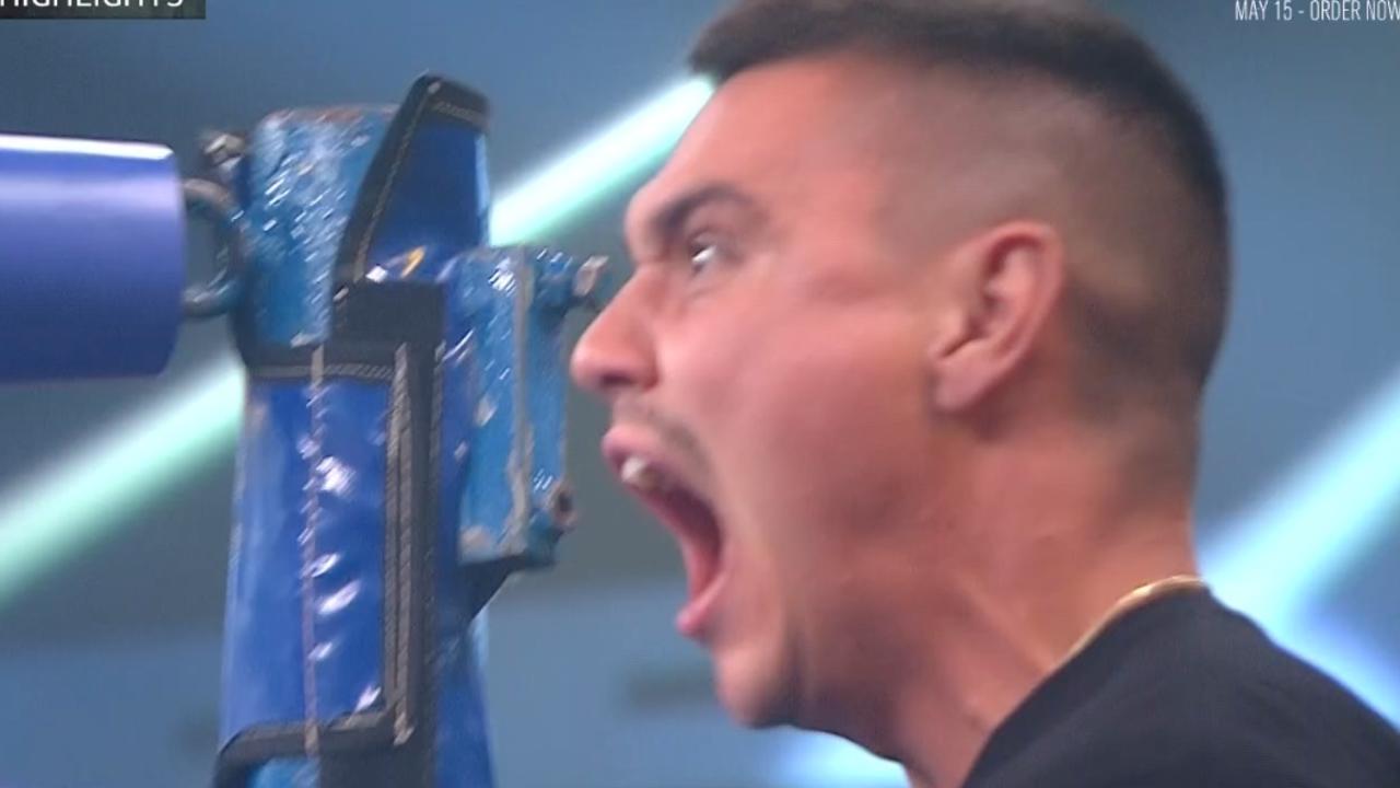 Brilliant footage shows ‘usually reserved’ Tim Tszyu losing it during little bro Nikita’s win