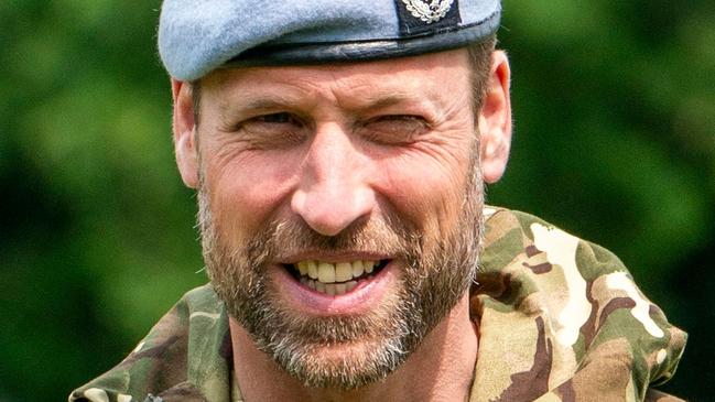 Britain's Prince William, Prince of Wales visits the 4 Regiment Army Air Corps (4AAC) at the Army Air Corps, in Wattisham, eastern England, on June 4, 2025. (Photo by Arthur Edwards / POOL / AFP)
