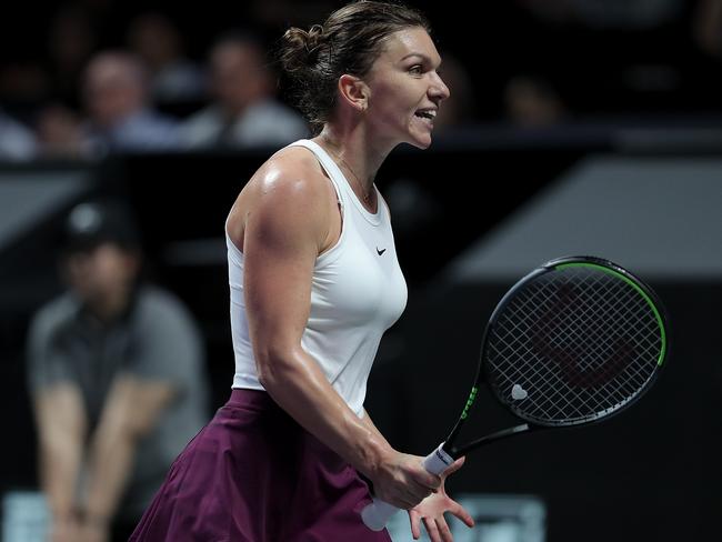 Simona Halep was out of sorts in Shenzen.