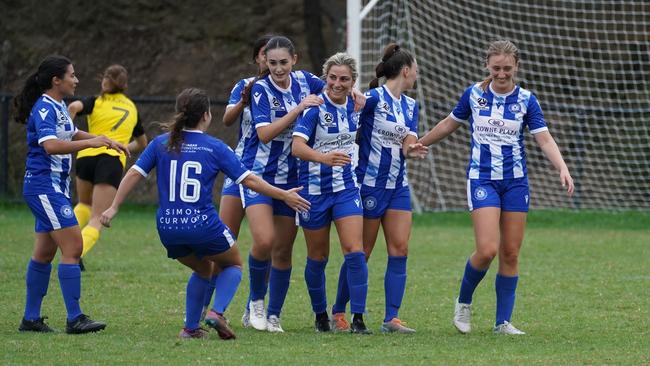 Sydney Olympic dominate NWS Spirit in NPL NSW Women's round one. Photo by Chris Paraskevas.