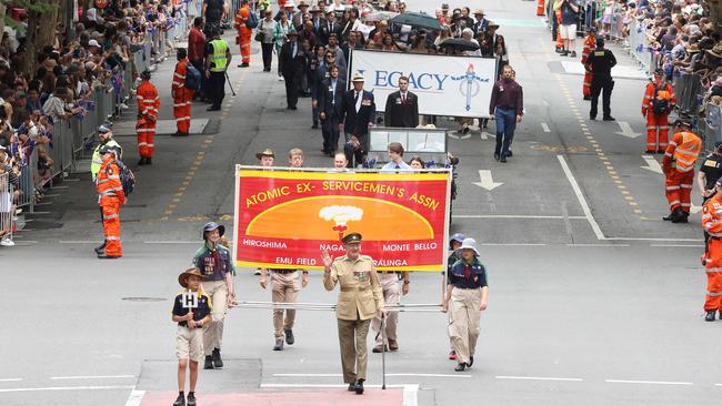 ANZAC day march, Brisbane. Picture: Liam Kidston