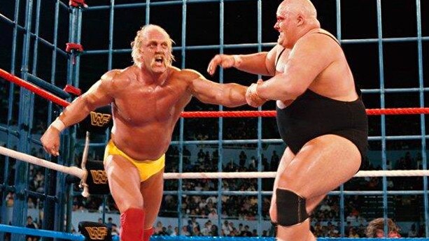 King Kong Bundy in his famous bout against Hulk Hogan.