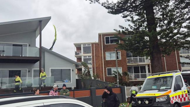 Emergency services rushed to Chris Herbert’s side. Picture: TNV