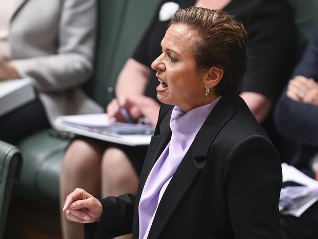 Michelle Rowland during Question Time at Parliament House in Canberra. Picture: Martin Ollman