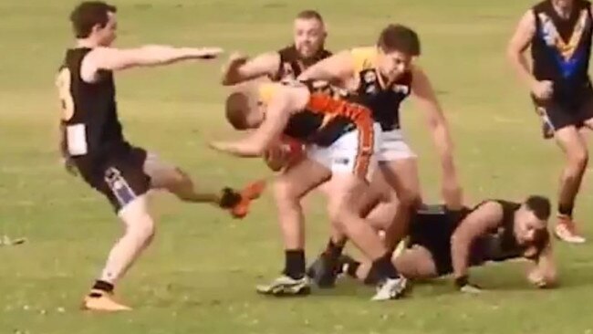 Salisbury West captain Adam Jones was reported four times in same Adelaide Footy League match against Trinity Old Scholars last season.