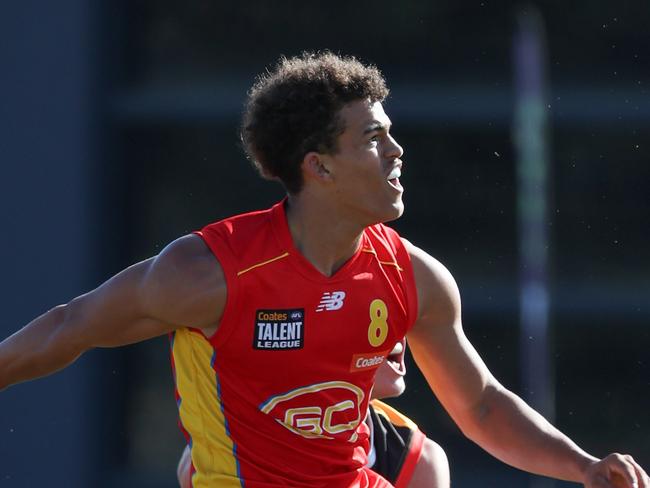 Leonardo Lombard of the Gold Coast Suns U18 boys academy. Picture: Rob Lawson/AFL Photos.