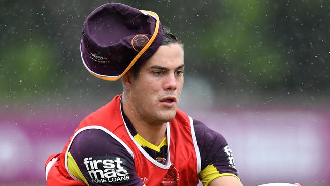 Corey Allan training with the Brisbane Broncos.        (AAP Image/Darren England)