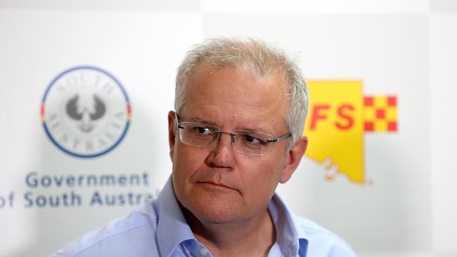 Mr Morrison extended paid leave for public service workers. Picture: AAP Image/Kelly Barnes