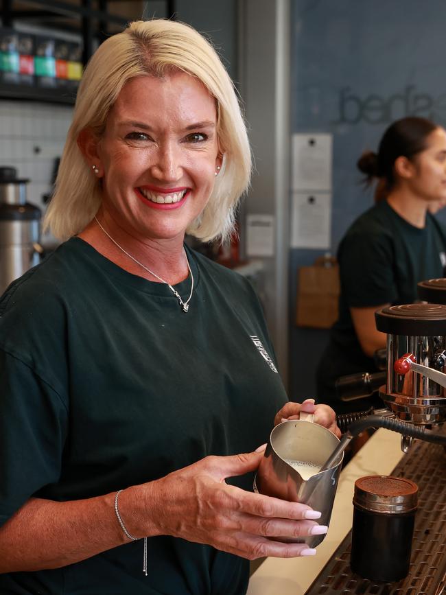 Kat Dombkins, owner of The Shed Cafe. Picture: Justin Lloyd