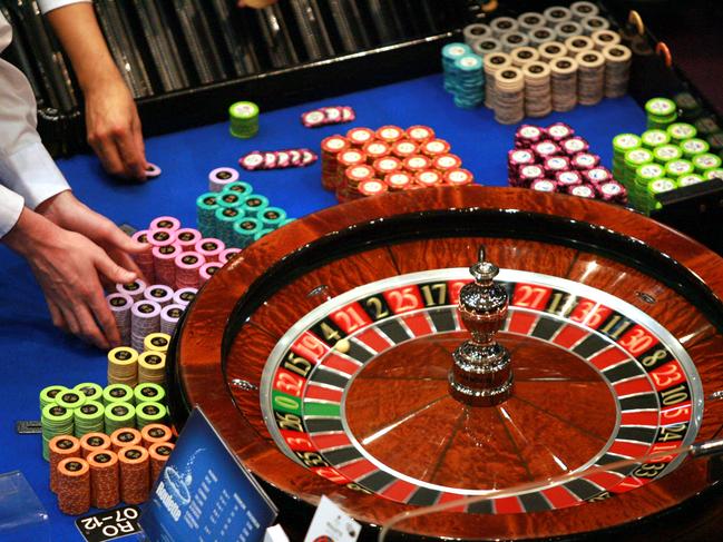 Roulette table at Star City Casino at Pyrmont in Sydney.