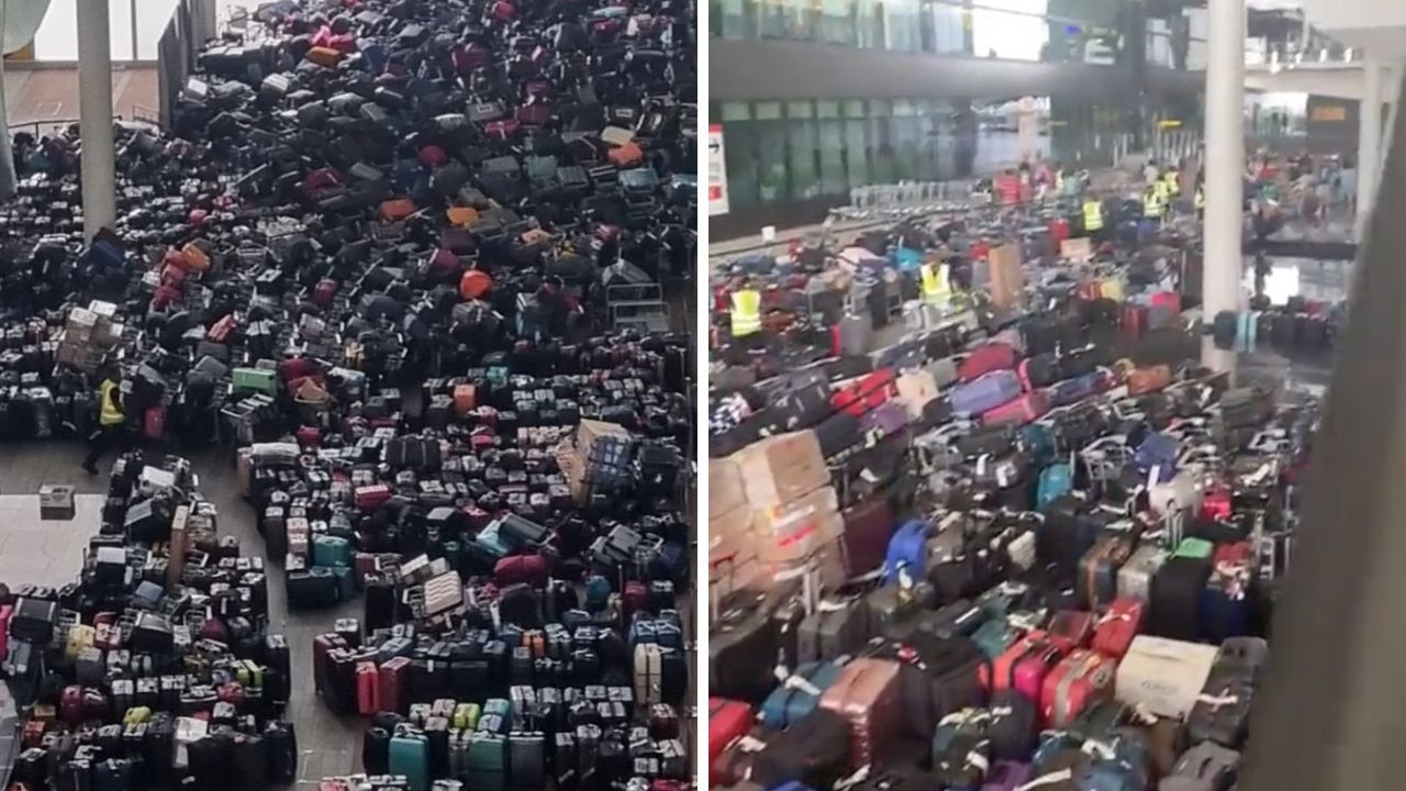 London’s Heathrow Airport baggage chaos after technical issue news