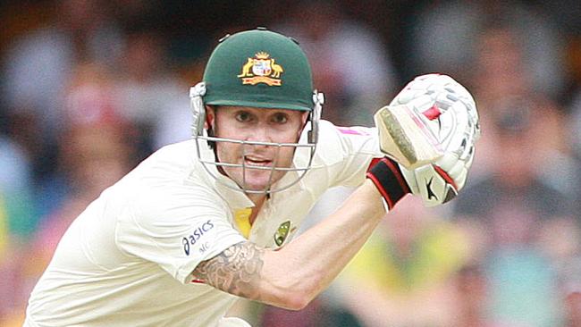 BCM 1.12.2011 Gabba Test Australia vs New Zealand, Day two. Michael Clarke. Pic Jono Searle.