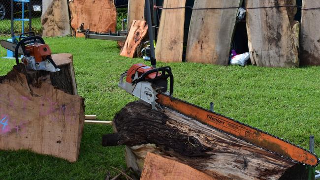 Chainsaws featured at the Warrnambool Show.