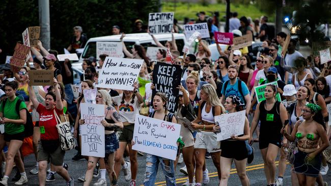 Uproar over the overturning of Roe v Wade in the US has shone a light on abortion laws in our own country. Picture: Samuel Corum / AFP