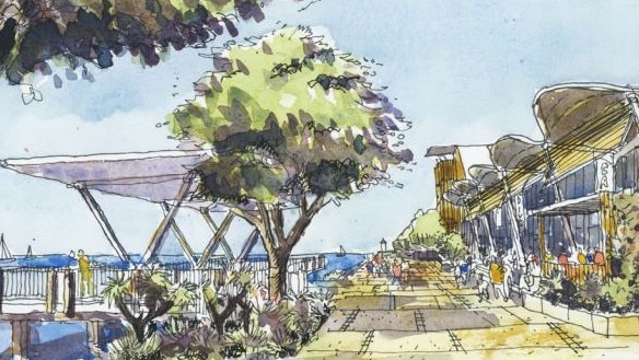 Tourist facilities which could soon be built at the top end of the Spit.