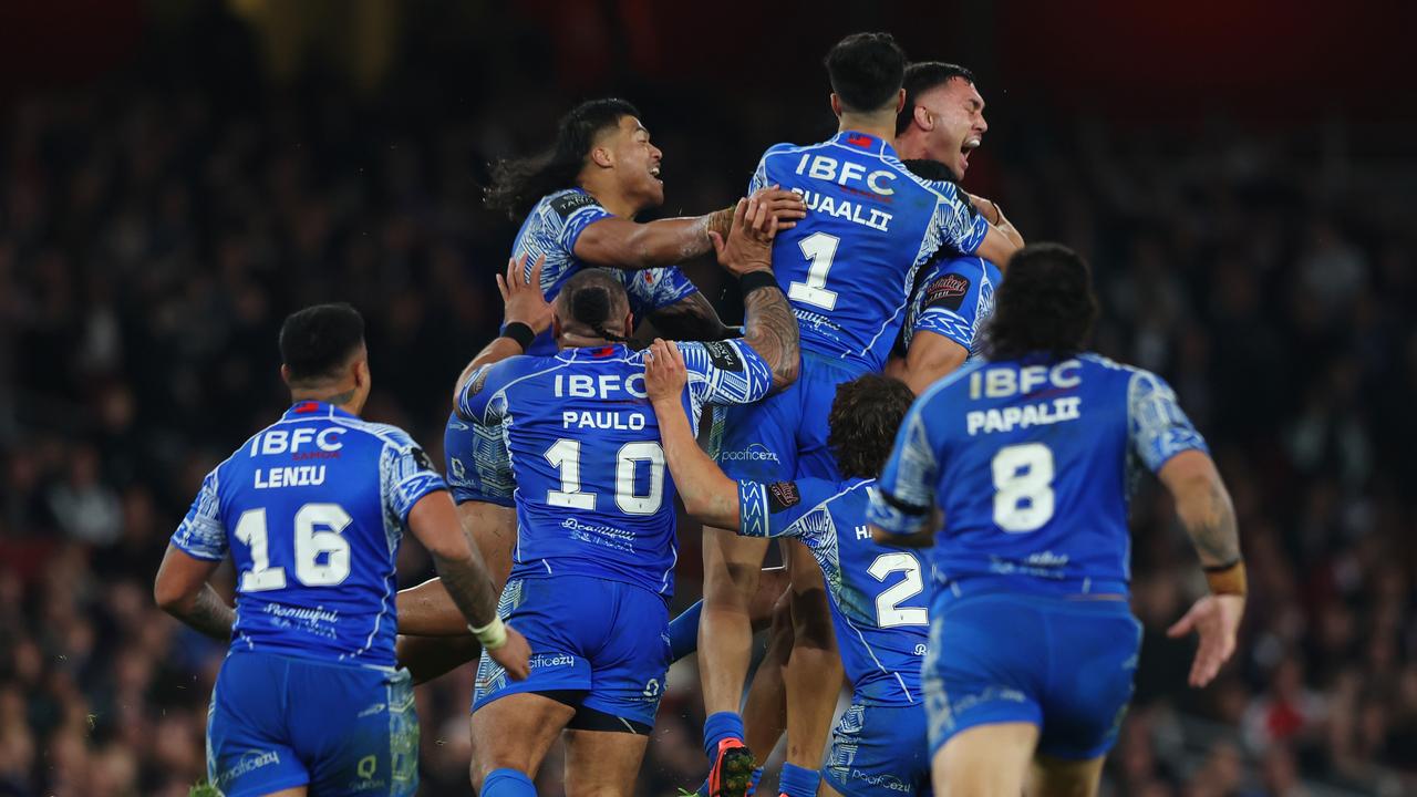 England vs Samoa at Rugby League World Cup Insane scenes as Samoa makes history with semi-final win news.au — Australias leading news site