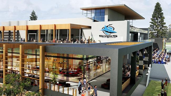 Artists' impressions of the new Sharks Leagues Club. Picture: Supplied