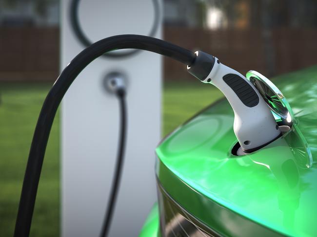 Electric car charging station - iStock image - for Herald Sun real estate