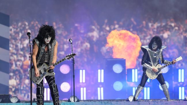 KISS rocks the MCG. Picture by Jason Edwards