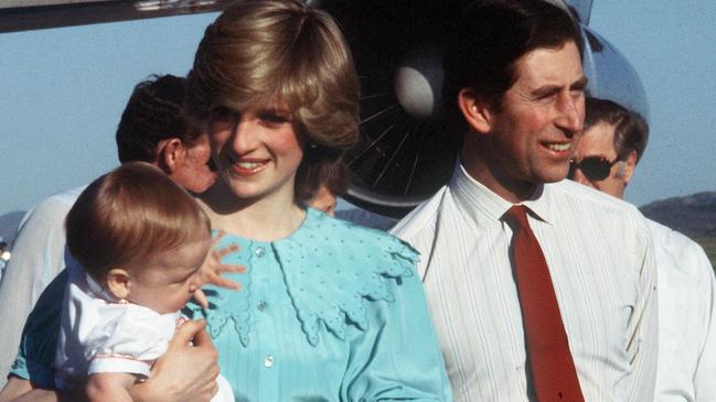 Prince Charles and Princess Diana along with baby Prince William fly into Alice Springs for the start of their Australian tour.