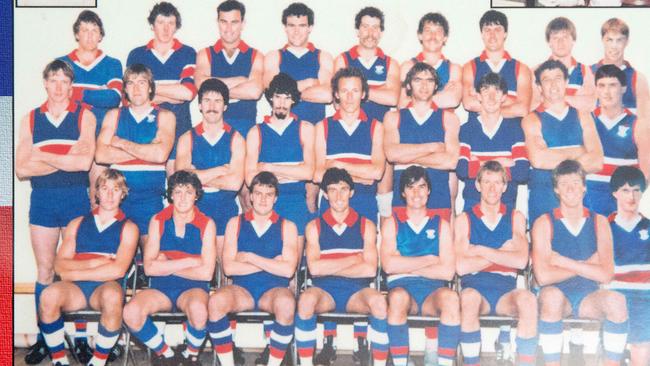 The 1985 premiership winning Kaniva team. Alastair Clarkson, back row, far right, was part of it. Picture: Mark Stewart