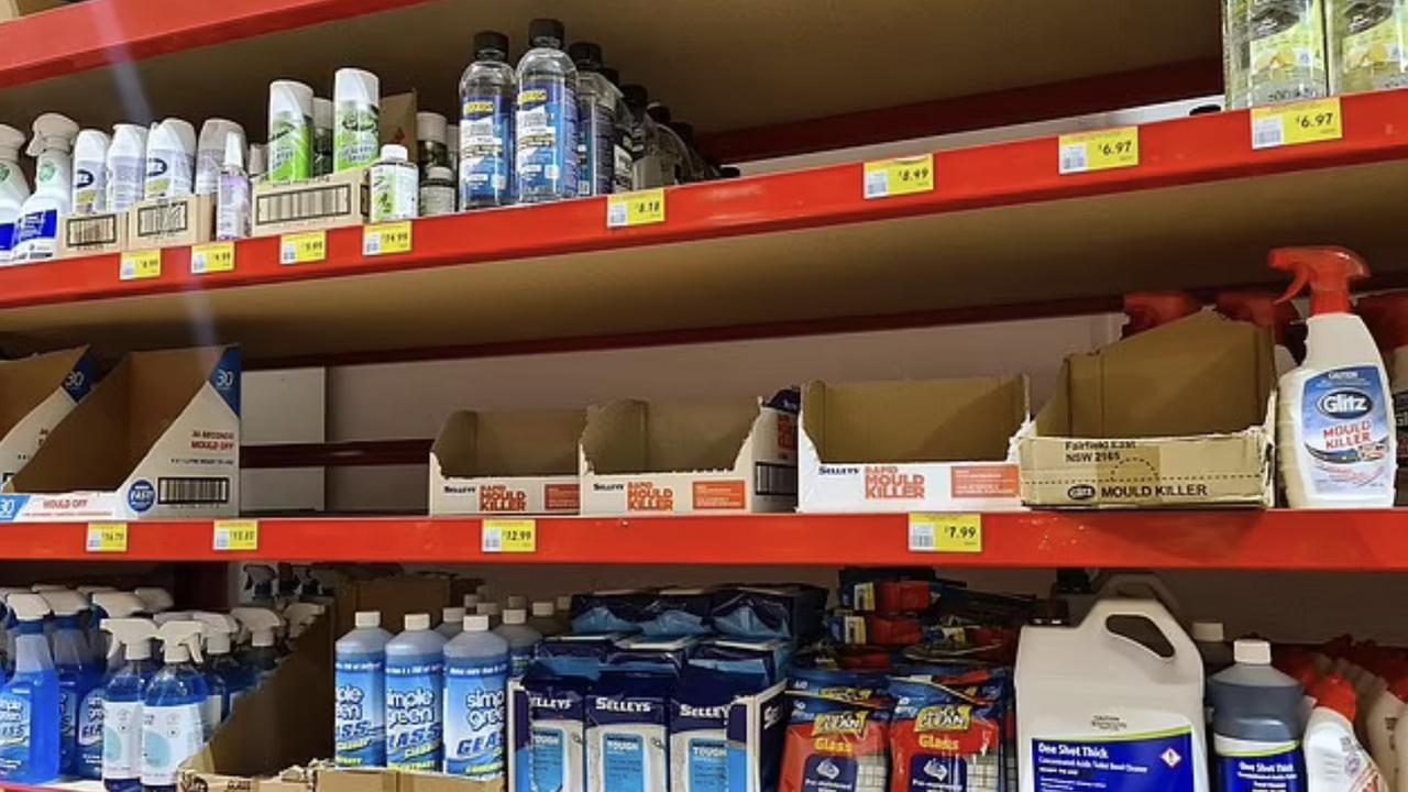 Some Brisbane stores have sold out of mould killer following recent downpours in the sunshine state. Picture: Supplied