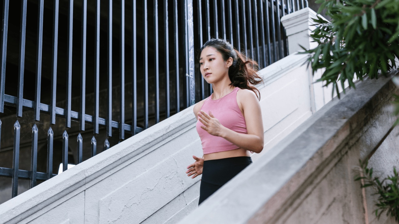 Stairs are just one way to increase the intensity of your daily stroll. Image: Unsplash