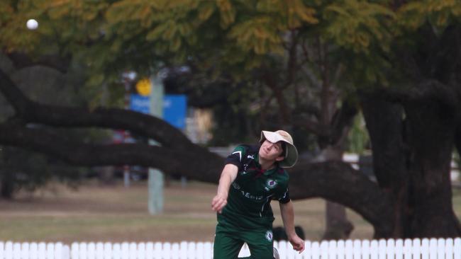 Premier cricket first grade action between South Brisbane and UQ. 17 September, 2023.