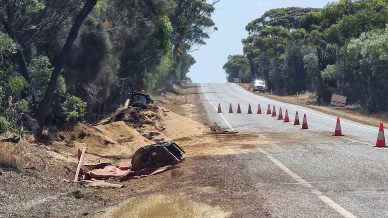 A woman in her 50s was killed in WA’s Wheatbelt when two cars collided and rolled in Nippering on Saturday. Picture: ABC