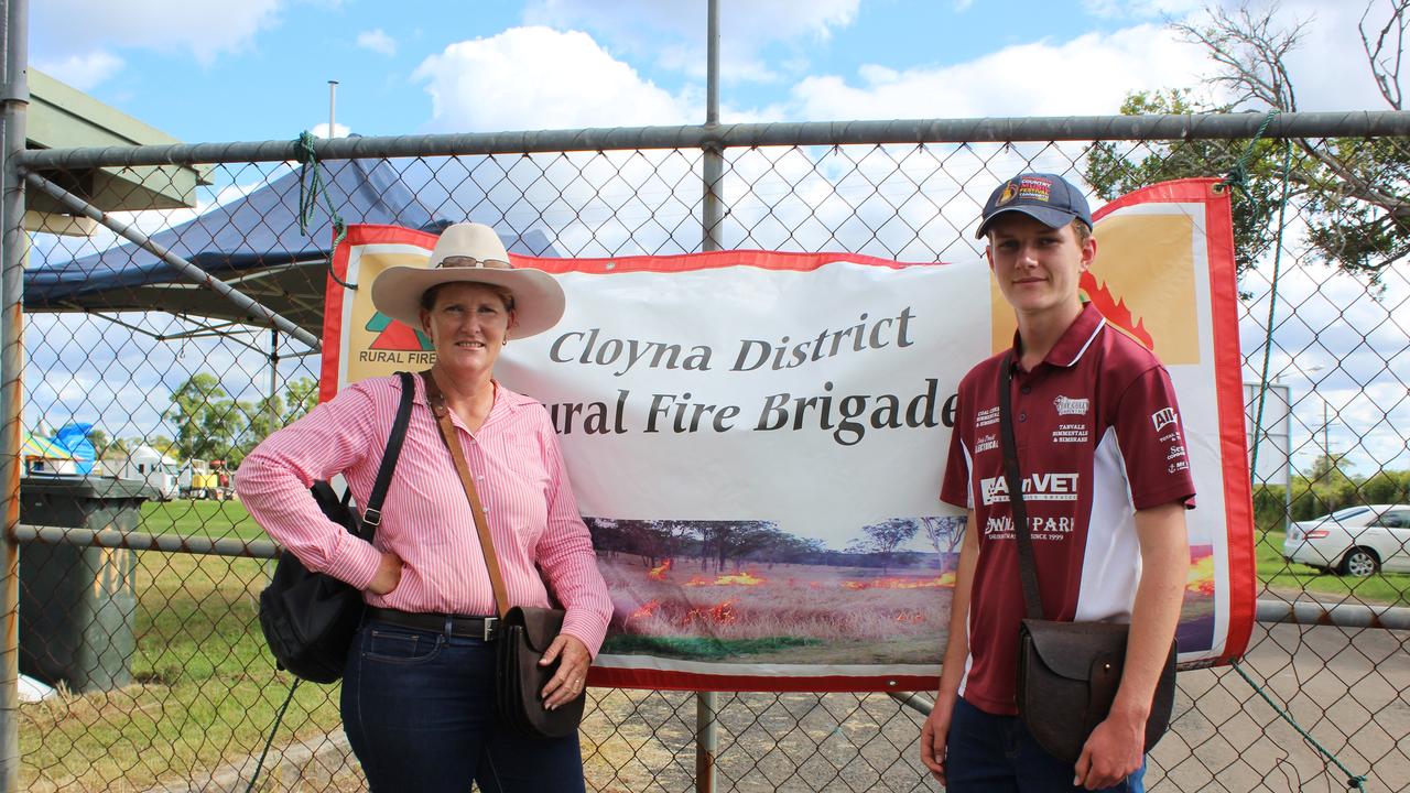 Cloyna District Rural Fire Brigade representatives Laraine Beddows and Nicholas Beddows manning the gate at the Murgon Show. Photo: Laura Blackmore