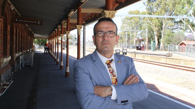 Labor MP for Light Tony Piccolo at the Gawler station. Picture: Supplied