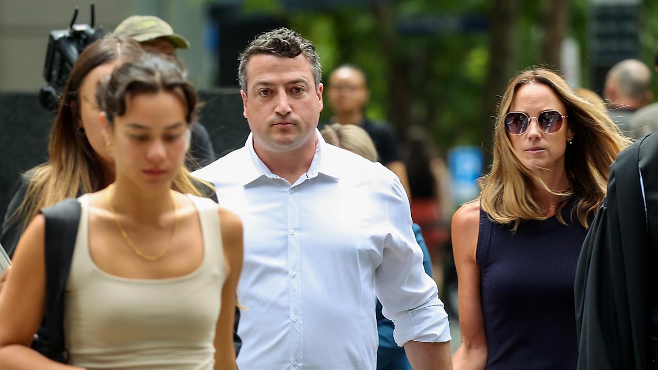 Dylan DiPierdomenico, the son of former Hawthorn footballer Robert DiPierdomenico, leaves the County Court on January 20. Picture: NewsWire/Ian Currie