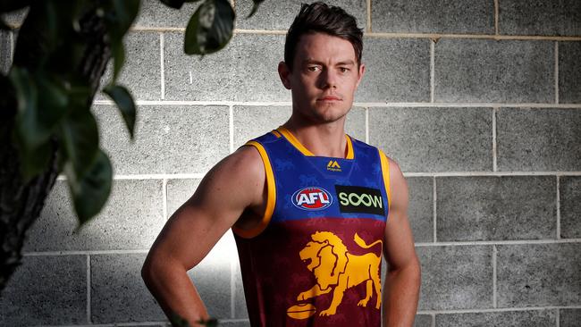 Lachie Neale pumped out 177 against Port Adelaide on Saturday night. Picture: Michael Willson/AFL Media. 