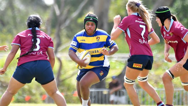 Women's Rugby between Easts and UQ. Saturday April 22, 2023. Picture, John Gass