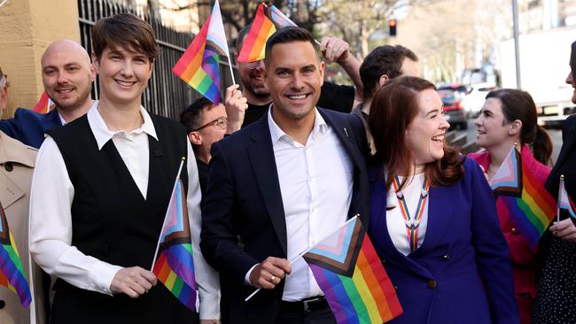 NSW Sydney MP Alex Greenwich has taken out defamation proceedings against fellow MP Mark Latham over remarks about his sexuality. Picture: Damian Shaw