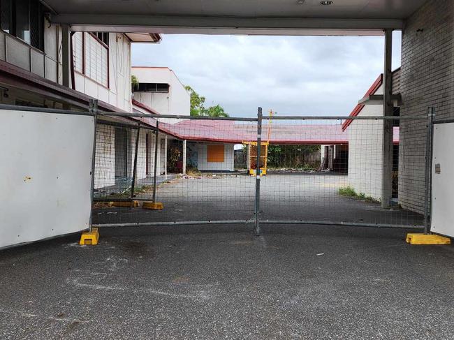 Temporary fencing and demolition notice signs have been erected around the Ambassador Motel site, which will make way for a new Sydney Tools store.