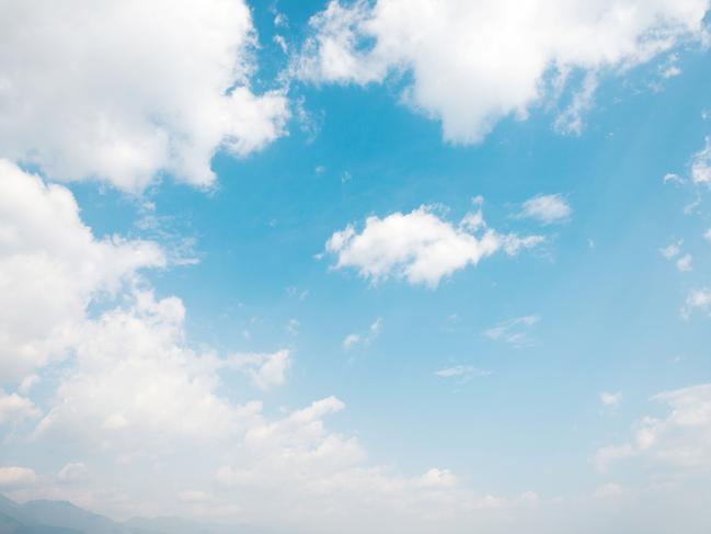 Blue sky and clouds for background.