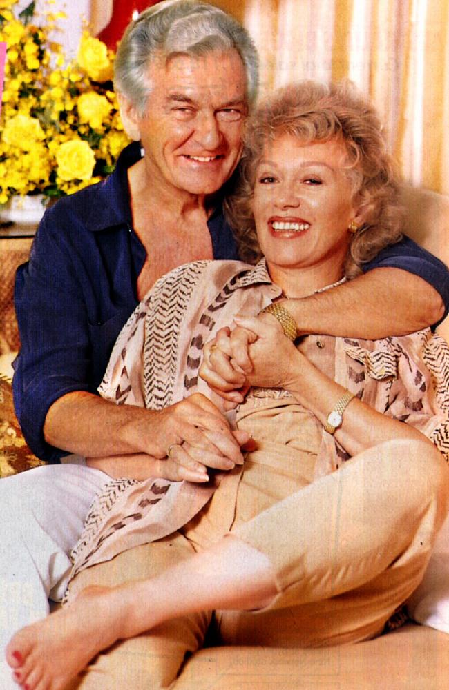 Bob Hawke with wife author Blanche D'Alpuget.