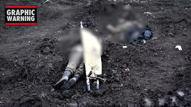 Dead Russian Soldiers Found In Trenches Outside Kharkiv Au