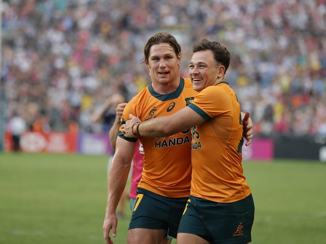 Michael Hooper got a ‘crash course’ on Sevens rugby in Hong Kong. Picture: Mike Lee - KLC fotos for World Rugby