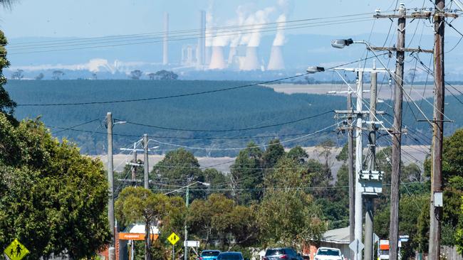 AGL’s Loy Yang A Power station. Picture: Jason Edwards