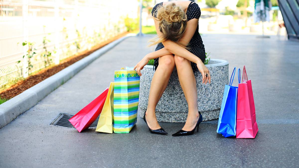 Shoppers are stll filling their bags, but there are pockets of despair. Pic: Getty Images