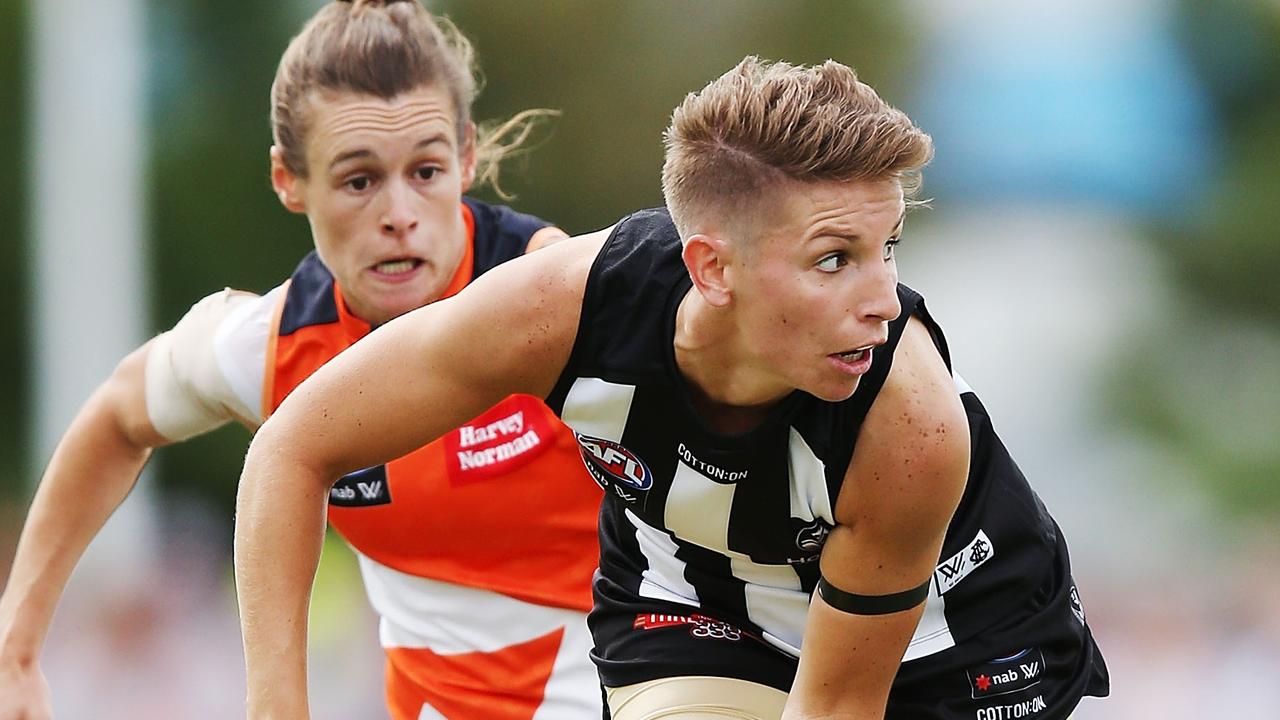 Collingwood women’s player Emma Grant is battling concussion six weeks after a head knock.