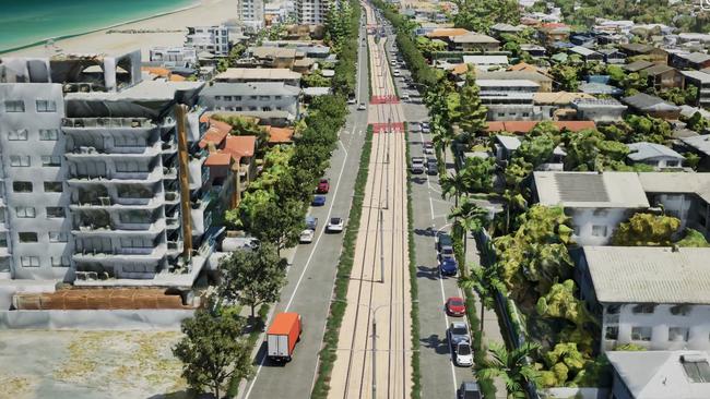 The Gold Coast Highway will be reduced to one lane in sections of Palm Beach.