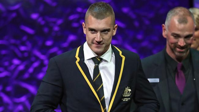 Dusty claims All Australian honours last night. Picture: Getty Images