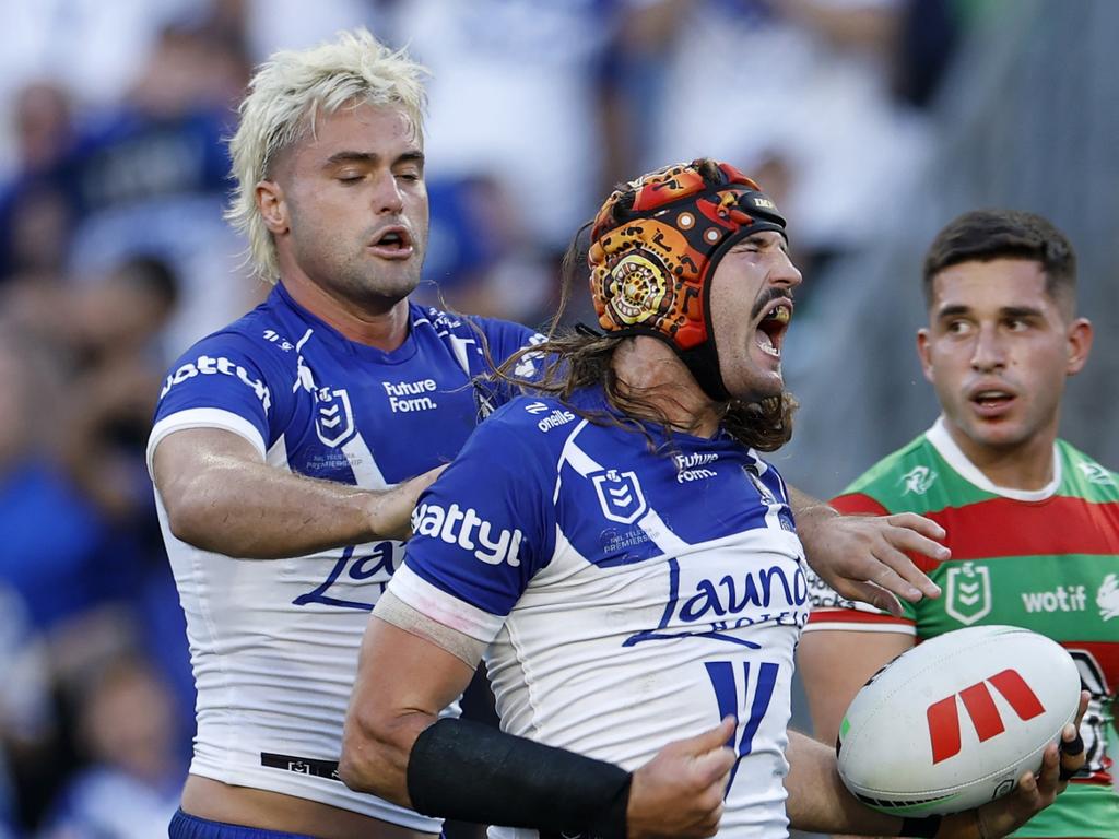 Josh Curran ($400k) and Jaeman Salmon ($300k) have been great bargain buys for the Bulldogs. Picture: Getty Images