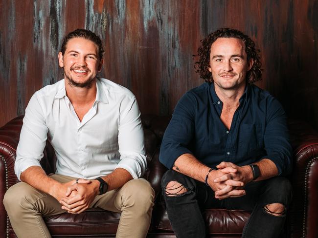 Co-Founders of Year13 Will Stubley and Saxon Phipps. Picture: Supplied